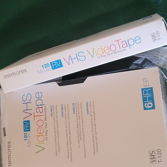 New Memorex 4 Blank VHS Tapes - Picture 3 of 5